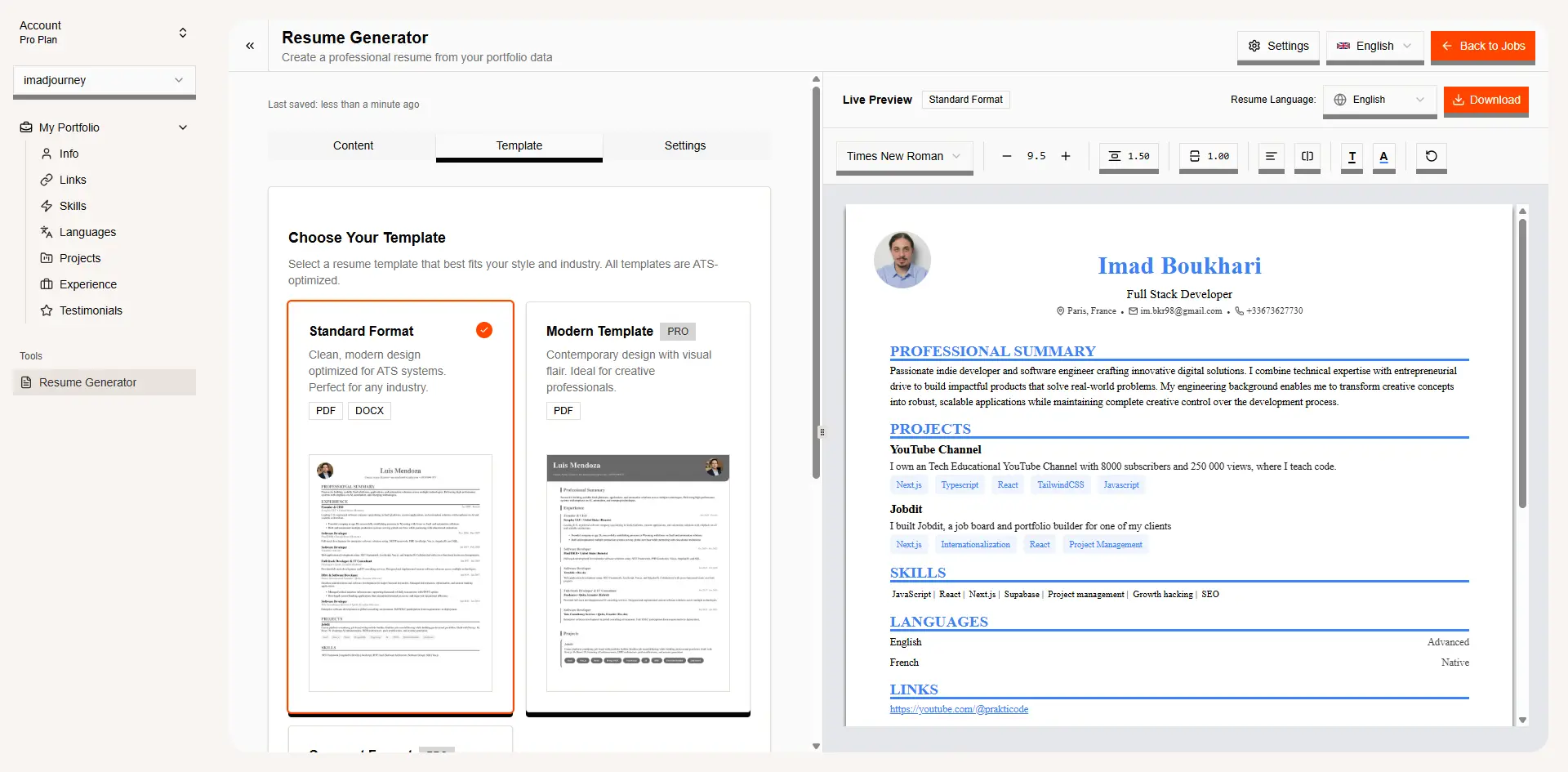 Jobdit, un SaaS lancé par Imad