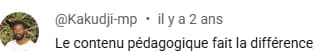 Commentaire YouTube sur la pédagogie